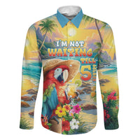 Hawaii Parrot Family Matching Summer Maxi Dress and Hawaiian Shirt Im Not Waiting Till 5 Oclock LT05 Dad's Shirt - Long Sleeve Colorful - Polynesian Pride