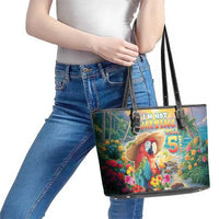 Hawaii Parrot Leather Tote Bag Im Not Waiting Till 5 Oclock
