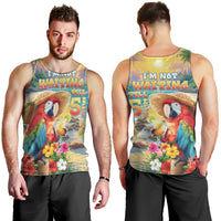 Hawaii Parrot Men Tank Top Im Not Waiting Till 5 Oclock