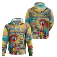 Hawaii Parrot Zip Hoodie Im Not Waiting Till 5 Oclock