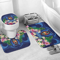 Guam Liberation Day Bathroom Set Pas Para I Chamoru LT05 Mat Set Only (3 pcs) One Size Navy - Polynesian Pride