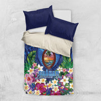 Guam Liberation Day Bedding Set Pas Para I Chamoru LT05 US Twin 172cm x 218cm Navy - Polynesian Pride