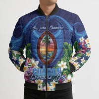 Guam Liberation Day Bomber Puffer Jacket Pas Para I Chamoru LT05 - Polynesian Pride