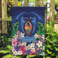 Guam Liberation Day Garden Flag Pas Para I Chamoru LT05 Garden Flag Navy - Polynesian Pride