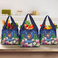 Guam Liberation Day Grocery Bag Pas Para I Chamoru LT05 3-pack One Size Navy - Polynesian Pride