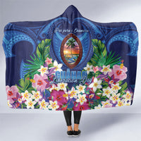 Guam Liberation Day Hooded Blanket Pas Para I Chamoru LT05 One Size Navy - Polynesian Pride