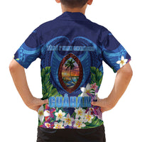Guam Liberation Day Kid Hawaiian Shirt Pas Para I Chamoru LT05 - Polynesian Pride