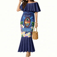 Guam Liberation Day Mermaid Dress Pas Para I Chamoru LT05 Women Navy - Polynesian Pride