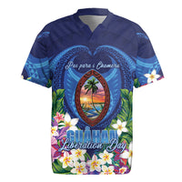 Guam Liberation Day Rugby Jersey Pas Para I Chamoru LT05 Navy - Polynesian Pride