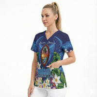 Guam Liberation Day Scrub Top Pas Para I Chamoru LT05 - Polynesian Pride