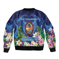 Guam Liberation Day Sleeve Zip Bomber Jacket Pas Para I Chamoru LT05 - Polynesian Pride