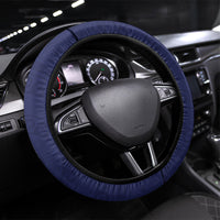 Guam Liberation Day Steering Wheel Cover Pas Para I Chamoru LT05 Universal Fit Navy - Polynesian Pride