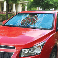 New Zealand Birds Christmas Auto Sun Shade Pohutukawa Xmas Tree LT05 - Polynesian Pride