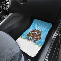 New Zealand Birds Christmas Car Mats Pohutukawa Xmas Tree LT05 - Polynesian Pride