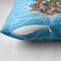 New Zealand Birds Christmas Pillow Cover Pohutukawa Xmas Tree LT05 - Polynesian Pride