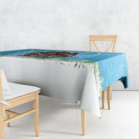 New Zealand Birds Christmas Tablecloth Pohutukawa Xmas Tree LT05 - Polynesian Pride