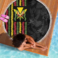 Hawaii Lei Kanaka Maoli Flag Beach Blanket Tropical Vibes LT05 - Polynesian Pride