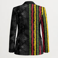 Hawaii Lei Kanaka Maoli Flag Blazer Tropical Vibes LT05 - Polynesian Pride