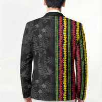 Hawaii Lei Kanaka Maoli Flag Blazer Tropical Vibes LT05 - Polynesian Pride