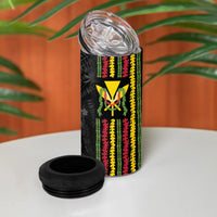 Hawaii Lei Kanaka Maoli Flag 4 in 1 Can Cooler Tumbler Tropical Vibes LT05 - Polynesian Pride