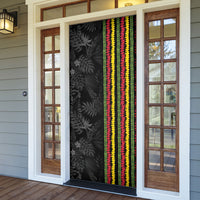 Hawaii Lei Kanaka Maoli Flag Door Cover Tropical Vibes LT05 - Polynesian Pride