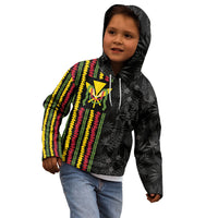 Hawaii Lei Kanaka Maoli Flag Kid Hoodie Tropical Vibes LT05 - Polynesian Pride