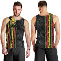 Hawaii Lei Kanaka Maoli Flag Men Tank Top Tropical Vibes LT05 - Polynesian Pride