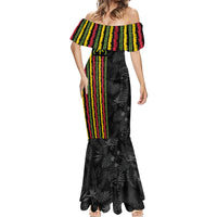 Hawaii Lei Kanaka Maoli Flag Mermaid Dress Tropical Vibes LT05 - Polynesian Pride