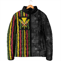 Hawaii Lei Kanaka Maoli Flag Padded Jacket Tropical Vibes LT05 - Polynesian Pride