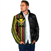 Hawaii Lei Kanaka Maoli Flag Padded Jacket Tropical Vibes LT05 - Polynesian Pride