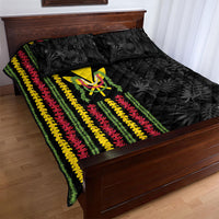 Hawaii Lei Kanaka Maoli Flag Quilt Bed Set Tropical Vibes LT05 - Polynesian Pride