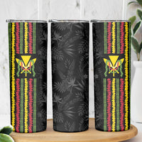 Hawaii Lei Kanaka Maoli Flag Skinny Tumbler Tropical Vibes LT05 - Polynesian Pride