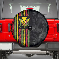 Hawaii Lei Kanaka Maoli Flag Spare Tire Cover Tropical Vibes LT05 - Polynesian Pride