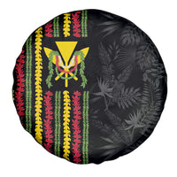 Hawaii Lei Kanaka Maoli Flag Spare Tire Cover Tropical Vibes LT05 - Polynesian Pride