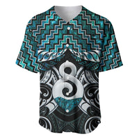 New Zealand Maori Baseball Jersey Poutama Pikorua - Single Twist Paua Shell