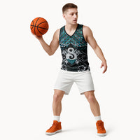 New Zealand Maori Basketball Jersey Poutama Pikorua - Single Twist Paua Shell