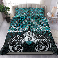 New Zealand Maori Bedding Set Poutama Pikorua - Single Twist Paua Shell