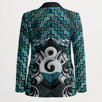New Zealand Maori Blazer Poutama Pikorua - Single Twist Paua Shell