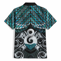 New Zealand Maori Hawaiian Shirt Poutama Pikorua - Single Twist Paua Shell