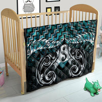 New Zealand Maori Quilt Poutama Pikorua - Single Twist Paua Shell