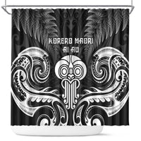 New Zealand Te Reo Maori Shower Curtain Korero Maori Ai Au