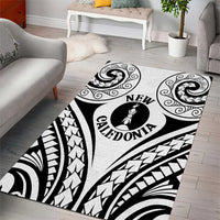 New Caledonia Day Area Rug Polynesian Curves White Color - Polynesian Pride