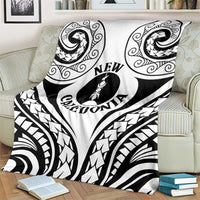 New Caledonia Day Blanket Polynesian Curves White Color - Polynesian Pride