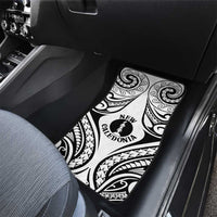 New Caledonia Day Car Mats Polynesian Curves White Color - Polynesian Pride