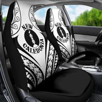 New Caledonia Day Car Seat Cover Polynesian Curves White Color - Polynesian Pride