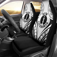 New Caledonia Day Car Seat Cover Polynesian Curves White Color - Polynesian Pride