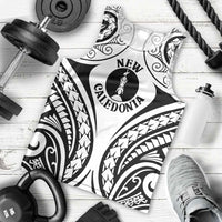 New Caledonia Day Men Tank Top Polynesian Curves White Color - Polynesian Pride