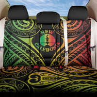 New Caledonia Day Back Car Seat Cover Polynesian Curves Reggae Color - Polynesian Pride