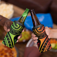 New Caledonia Day 4 in 1 Can Cooler Tumbler Polynesian Curves Reggae Color - Polynesian Pride