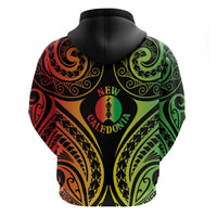 New Caledonia Day Hoodie Polynesian Curves Reggae Color - Polynesian Pride